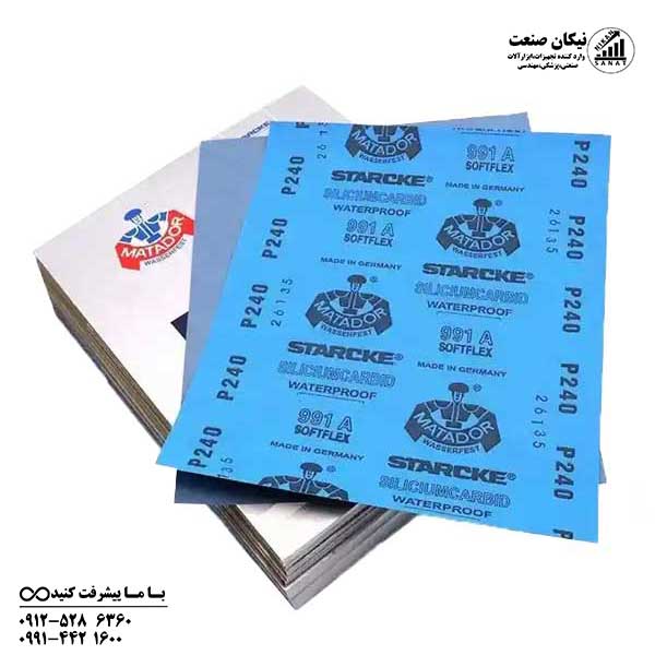 سنباده پوستاب پشت آبی برند ماتادور matador