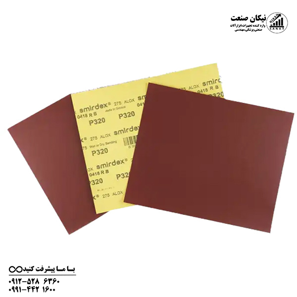 سنباده پوستاب پشت زرد برند اسمیردکس Smirdex